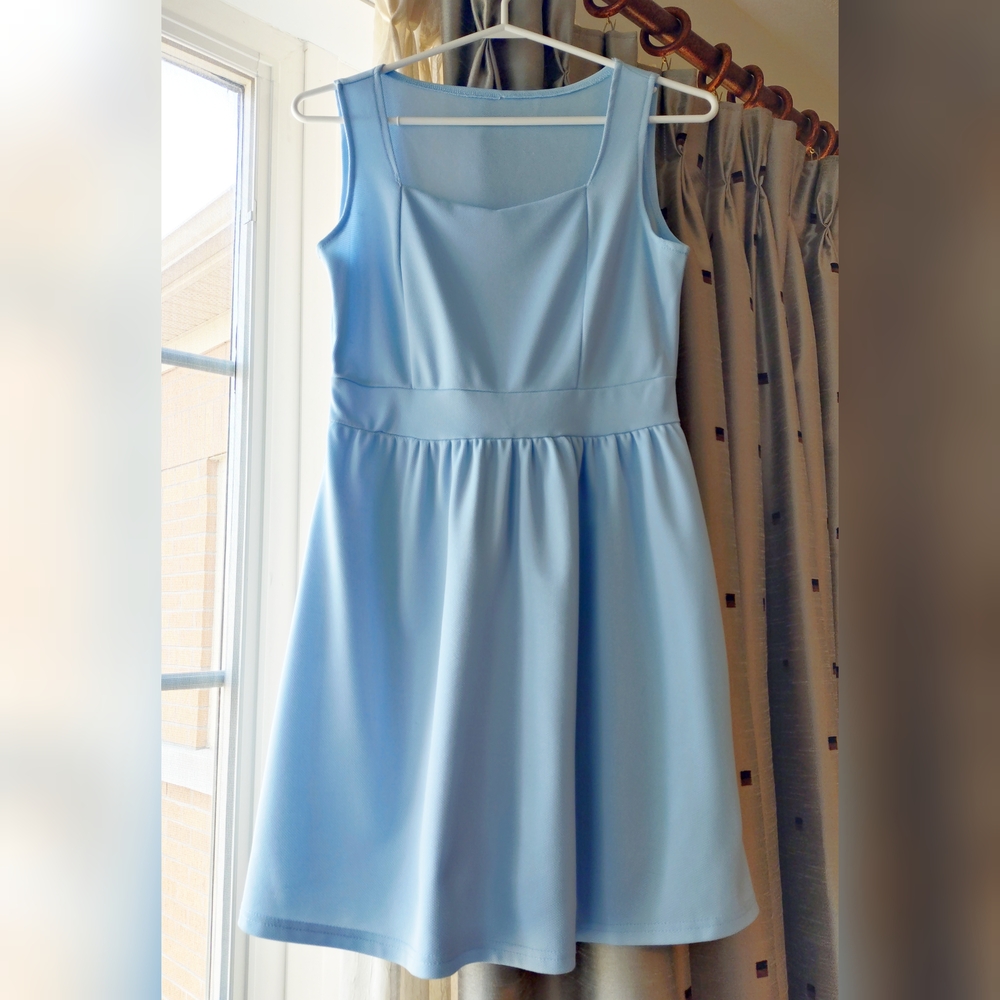 Light Blue Sleeveless Dress - 3/$25